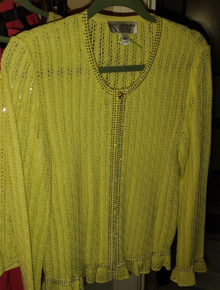St. John Lemon Knit Twinset